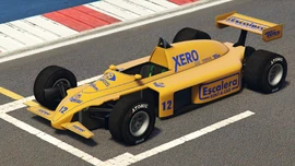 An R88 with the Escalera livery in Grand Theft Auto Online. (Rear quarter view)