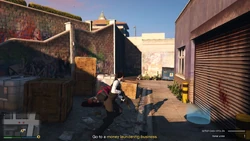 After clearing out the gangsters outside