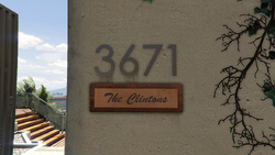 "The Clintons" plaque.