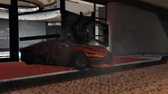 And ploughs through the front doors of the casino.