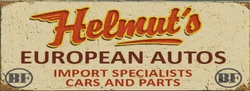 Helmut's store sign