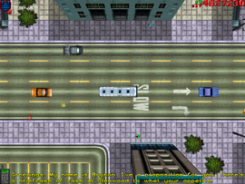 The protagonist is contacted by a man named Bryson who has a proposition. The protagonist is instructed to go and pick up a briefcase of money in Northwest Glen Wood.