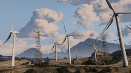 RON Alternates Wind Farm in Los Santos County, San Andreas.