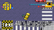 Press the button and button at the same time to begin a taxi mission.