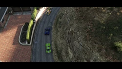 Three unreleased vehicles driving along ; from bottom to top: a , a , and the 