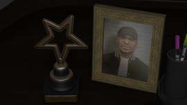 A picture of Luis on Tony's desk in GTA Online (After Hours update).