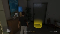 Exit the pilot's apartment.