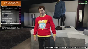 Red MeTV Sweater