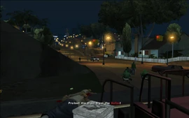 After the GSF clear out any Vagos members, a car driven by the Ballas arrive at the halted Freight train. CJ must help his homies eliminate them.