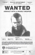 A most wanted poster made by Rockstar games.