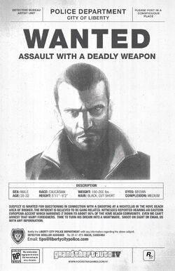 Niko Bellic, GTA Wiki