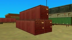Blank shipping containers