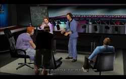 Tommy calms down the group one last time, tells them that they have nothing to be worried about and even compares the job's simplicity to a movie.