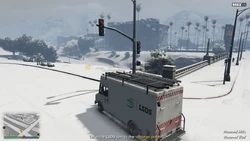 Arriving at the vantage point to blow up the explosive previously planted in the casino toilets