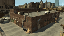 Rear view of the building.