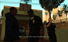 Tenpenny aggressively says that he indeed knows everything about CJ.