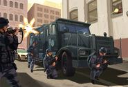 An early artwork of the Enforcer for GTA IV.