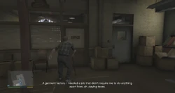 Lester telling Michael about his business.