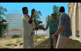 Tommy stumbles onto the scene and asks why Lance and Mike are arguing.