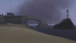 Conventional view of Portland Beach in GTA III, viewed to the north.