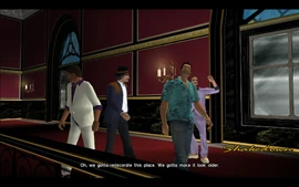 Tommy, Lance, Avery and Ken takes a walk in Tommy's new mansion, after he and Lance took out its' previous owner.