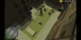 The graveyard in Grand Theft Auto: Chinatown Wars.