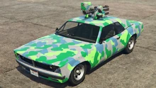 WeaponizedTampa-GTAOe-LiveryFront-Blue&GreenCamo