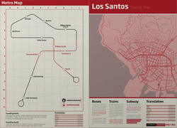 Very detailed Los Santos public transportation map : r/GTAV