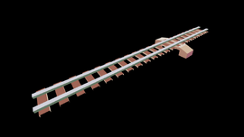 Portland Object ID 61 – Leftover model of the elevated tracks.