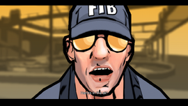 An FIB agent in Grand Theft Auto: Chinatown Wars.