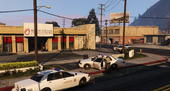 LSSD deputies surrounding the Blaine County Savings Bank.