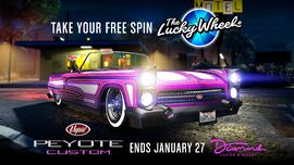 Lucky Wheel advert for Slamtruck Week.