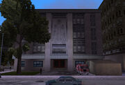 The Liberty City Fire Department fire station in Belleville Park, GTA III.