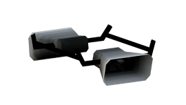 Unique "speakers" vehicle body part.