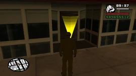 How the glitched door looks from a closer angle.