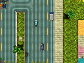 Locating the first van driving around Southeast Banana Grove.