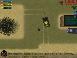 Activating the explosives and running away.