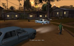 Sweet says goodbye to CJ.