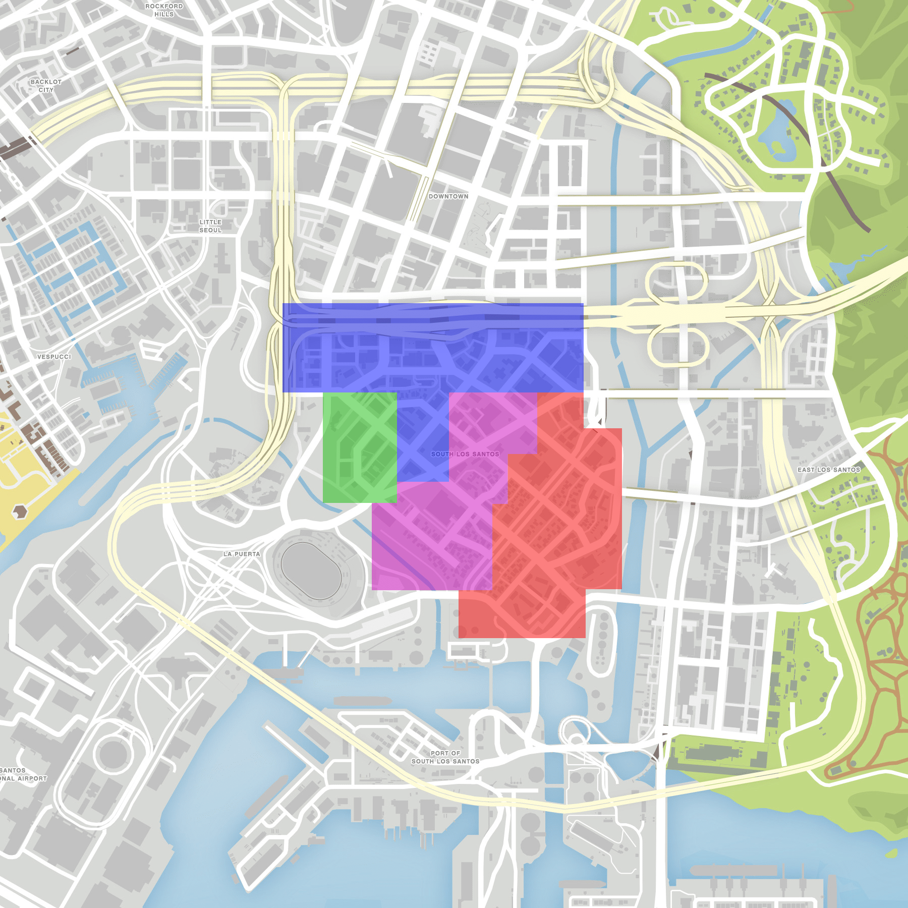 los angeles ghetto map