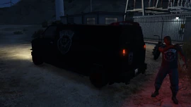 The targeted Lost MC van.