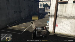 Deliver the supplies to the Clubhouse.