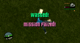 GTA VCS Wasted Mission Failed