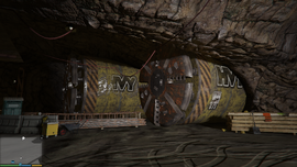 Large tunneling machines, used to make subway tunnels in GTA V.