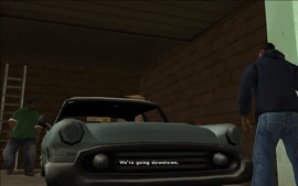 Smoke says that their destination is Downtown.