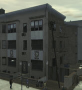 The Lost MC clubhouse as depicted in Grand Theft Auto IV.