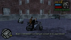 Maria tells Toni she might have some "zap" stashed in her apartment.