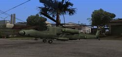 Hunter on Grove Street in Grand Theft Auto: San Andreas.