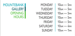 Opening hours for the gallery.