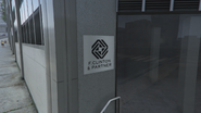 F. Clinton and Partner sign on the exterior of the Celltowa Building in Vespucci Canals.