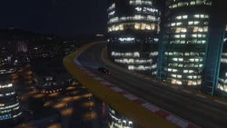 The track leads around the 